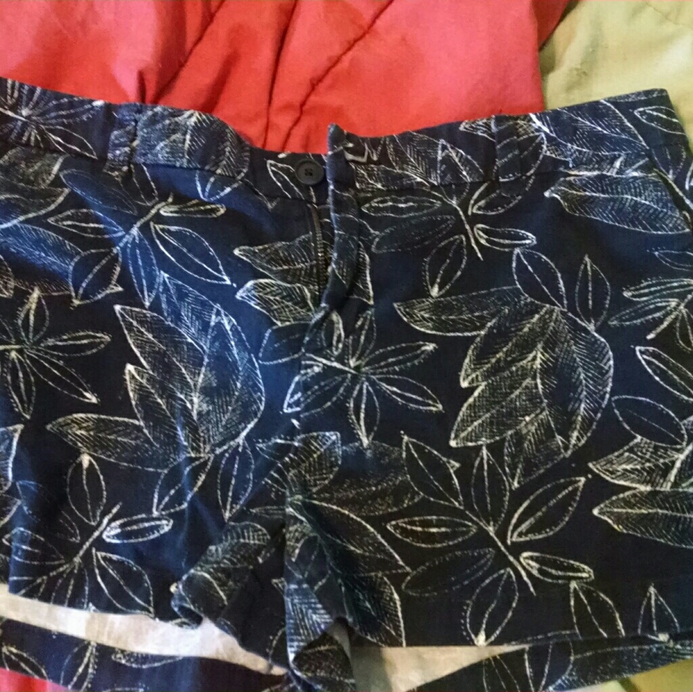 Print Blue Shorts